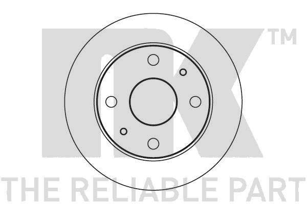 NF PARTS Тормозной диск 205109NF